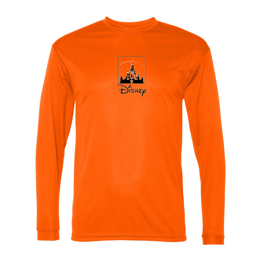 Men’s Walt Disney Cartoon - Polyester Long Sleeve T-Shirt - 5104