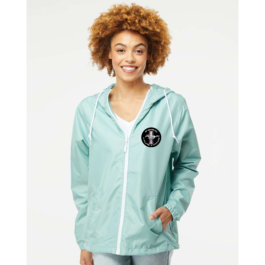 Men’s Ford Mustang Motorsport Supercars - Independent Trading Co. - Lightweight Windbreaker Full-Zip Jacket - EXP54LWZ