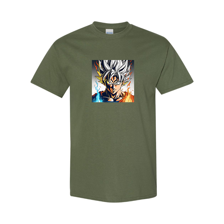 Youth Kids Goku Fire Dragon Ball Z Cartoon Cotton T-Shirt