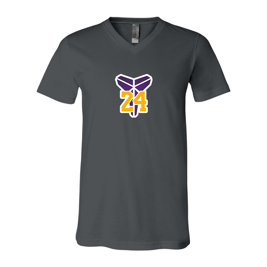 Men's Kobe Bryant Mamba 24 - BELLA + CANVAS - Jersey V-Neck Tee - 3005