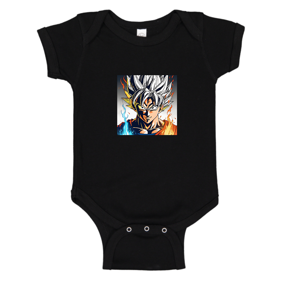 Goku Fire Dragon Ball Z Cartoon Baby Romper Onesie