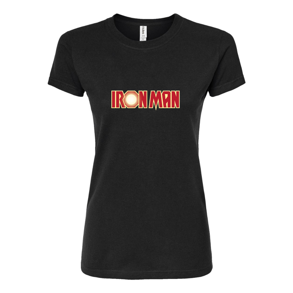 Women’s Iron Man Marvel Superhero Round Neck T-Shirt