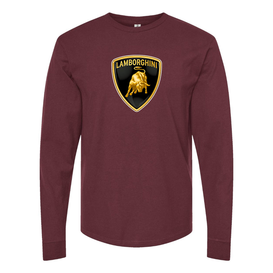 Men’s Lamborghini Car Long Sleeve T-Shirt