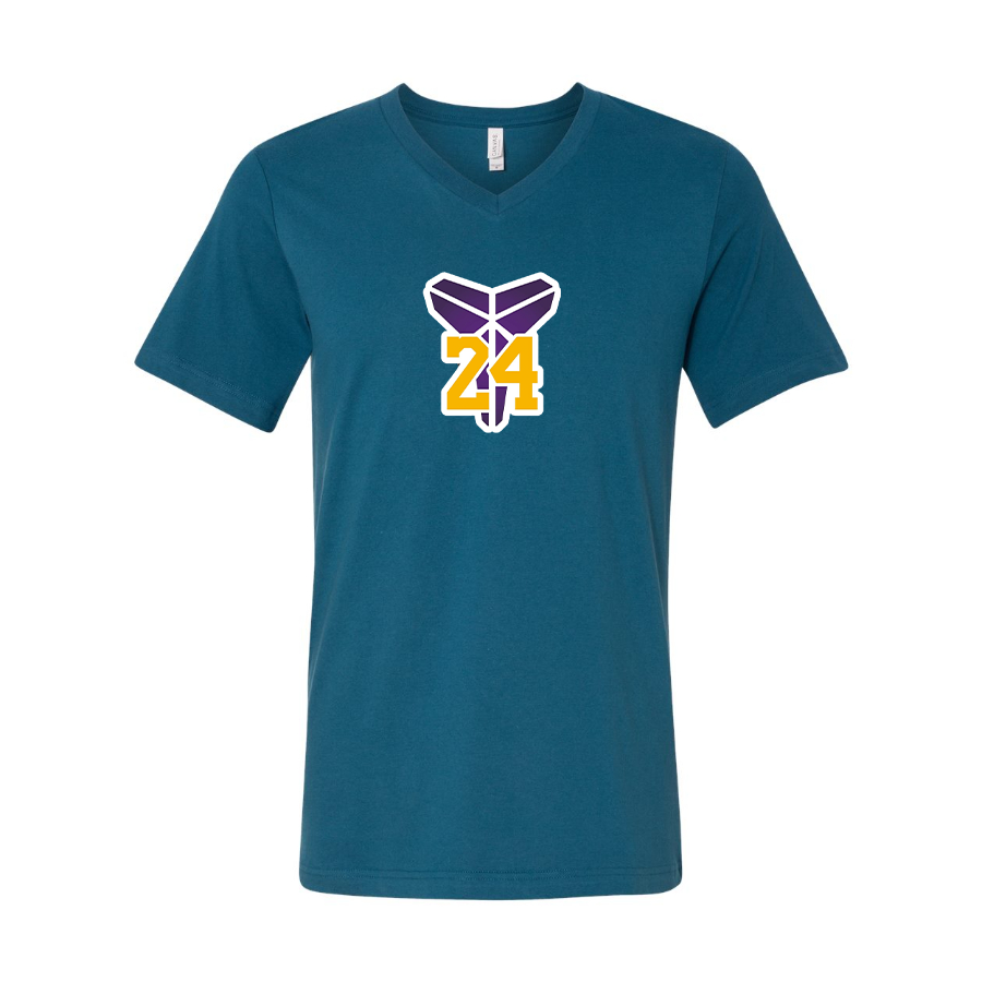 Men's Kobe Bryant Mamba 24 - BELLA + CANVAS - Jersey V-Neck Tee - 3005