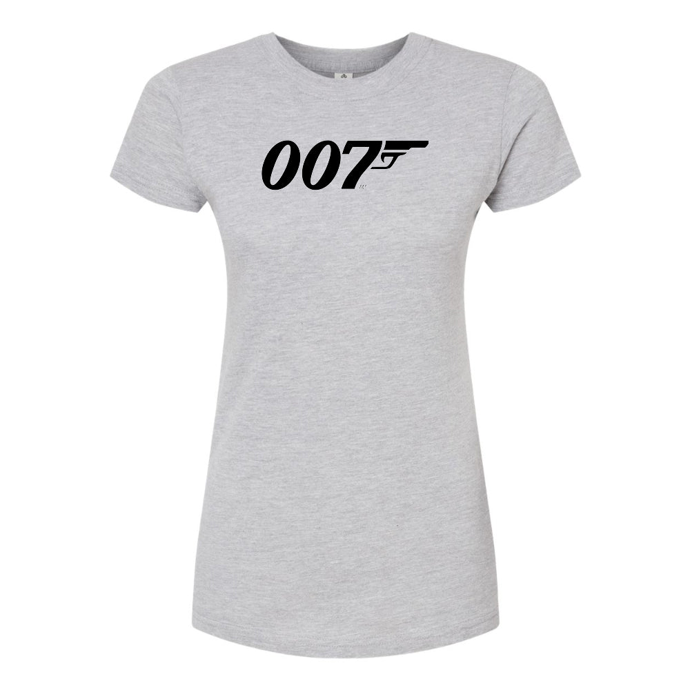 Women’s 007 James Bond Movie Round Neck T-Shirt