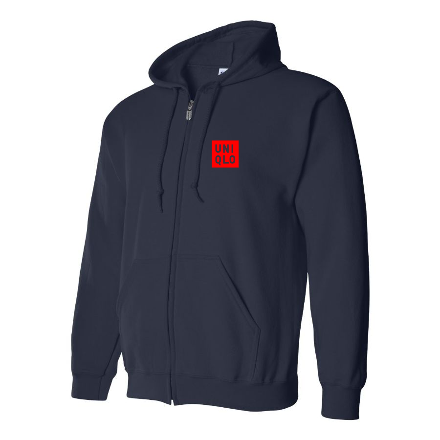 Men's Uniqlo Logo Zipper Hoodie
