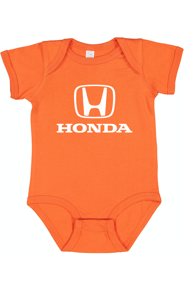 Honda Motorsport Car Baby Romper Onesie