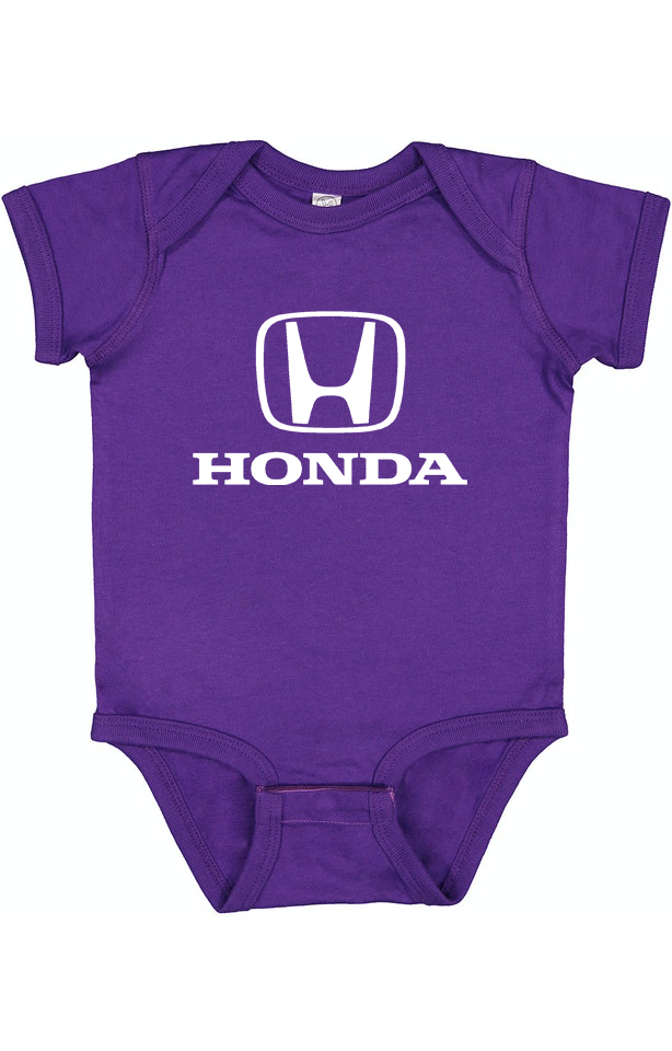 Honda Motorsport Car Baby Romper Onesie