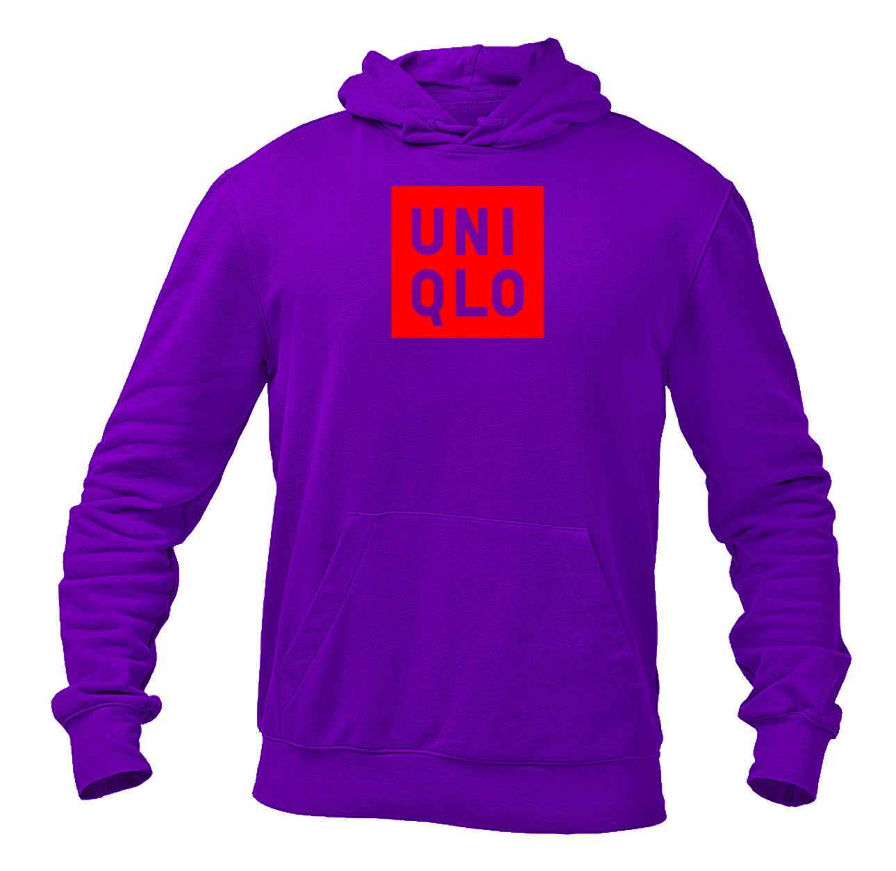 Men's Uniqlo Logo Pullover Hoodie
