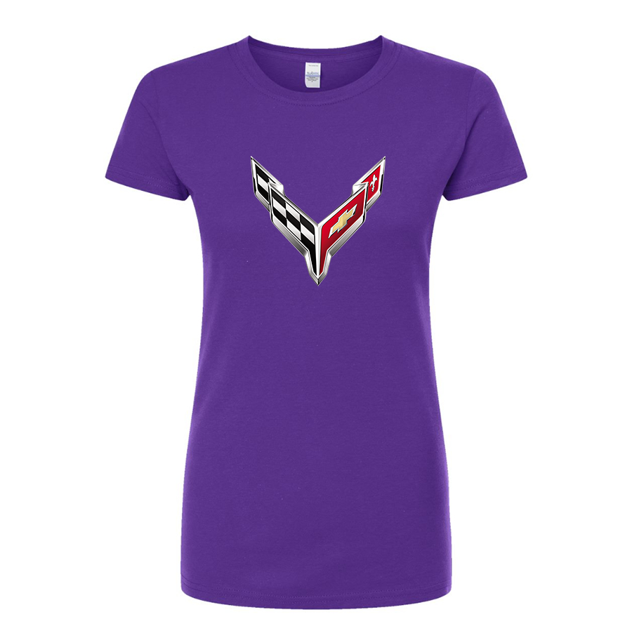 Women’s Chevrolet Corvette Round Neck T-Shirt