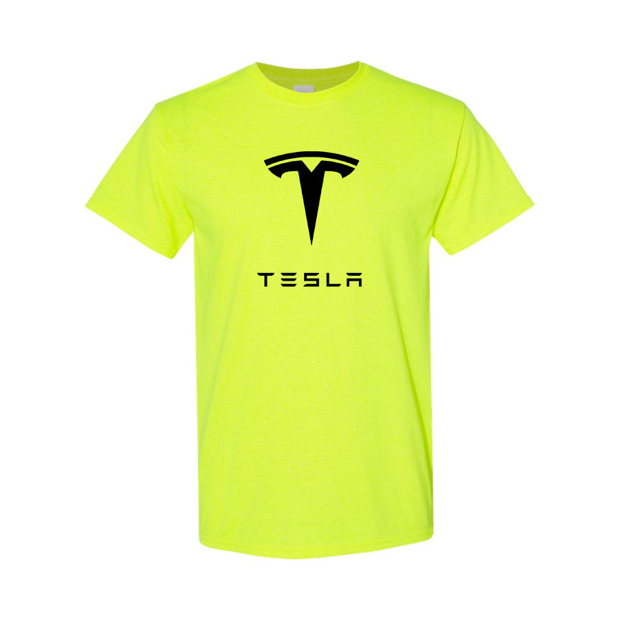 Men’s Tesla Motorsports Car Cotton T-Shirt