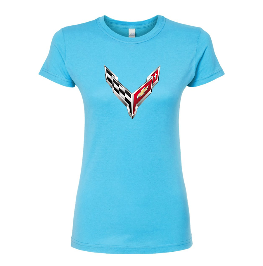 Women’s Chevrolet Corvette Round Neck T-Shirt