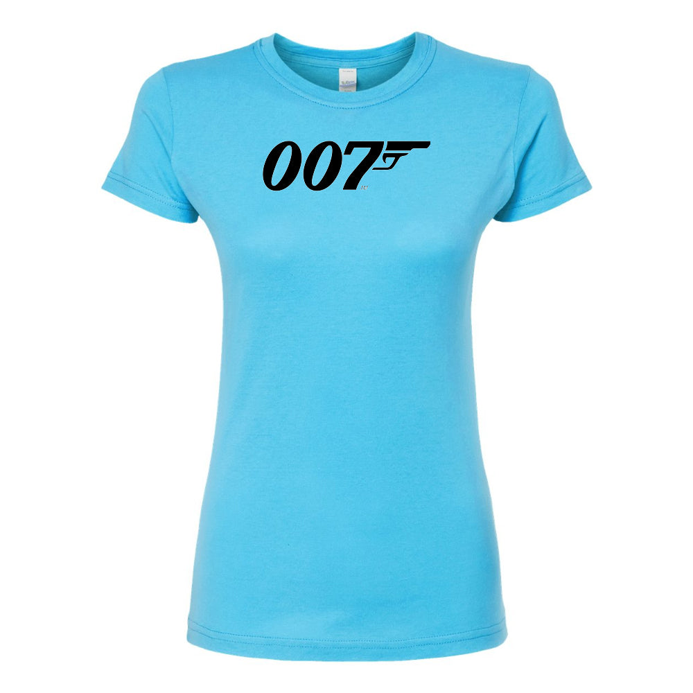 Women’s 007 James Bond Movie Round Neck T-Shirt