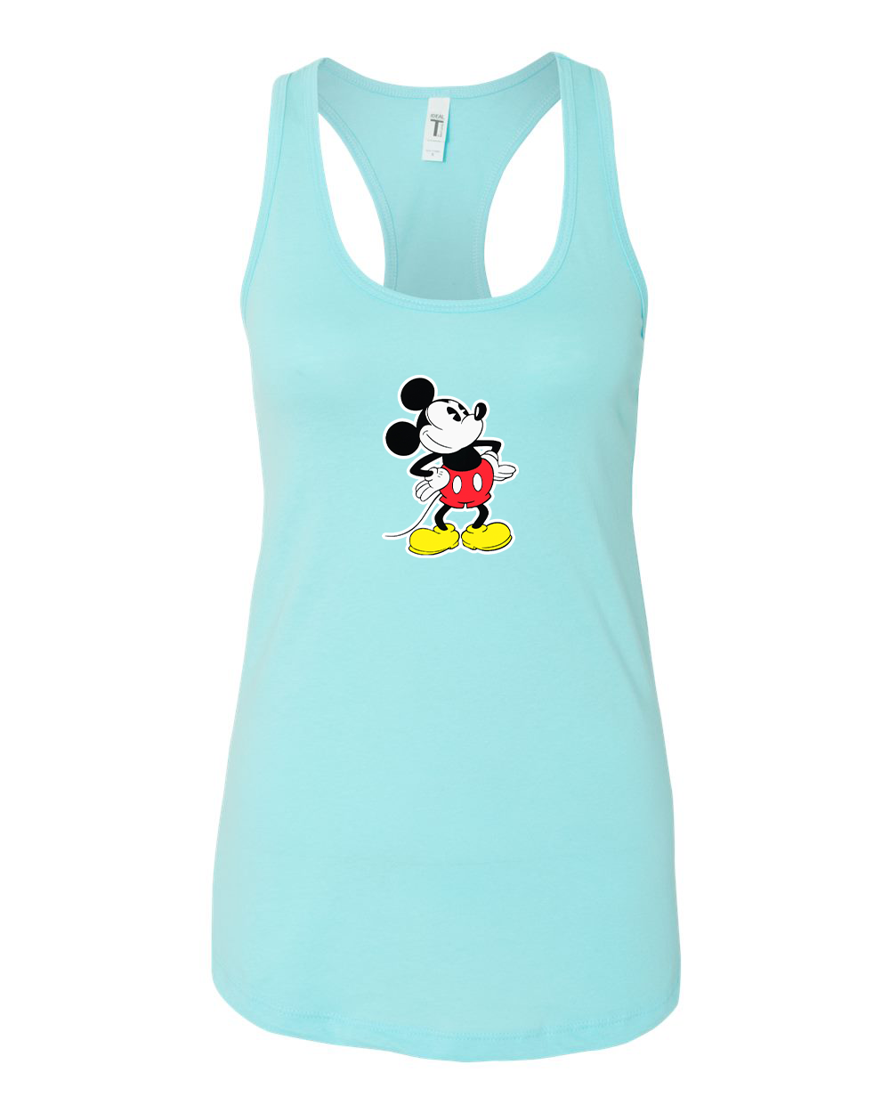 Women's Mickey Mouse Cartoon Racerback Tank Top