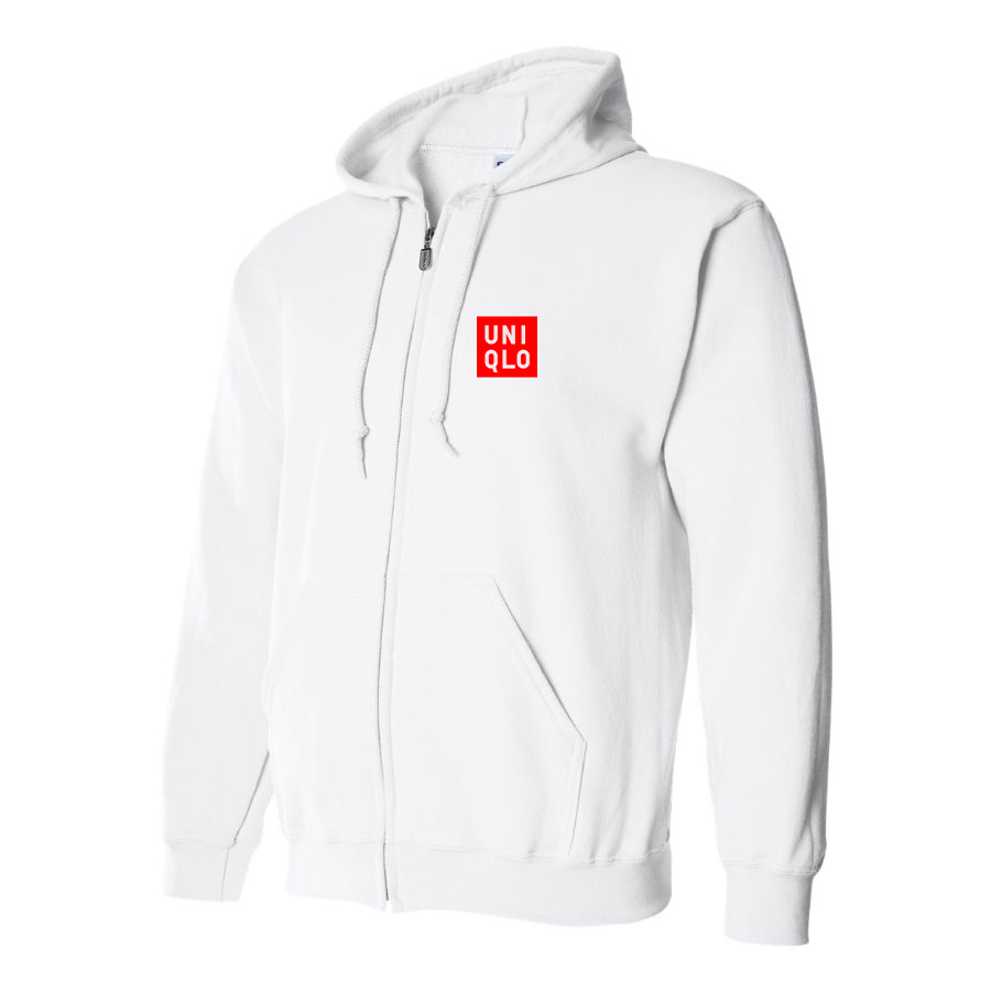 Men's Uniqlo Logo Zipper Hoodie
