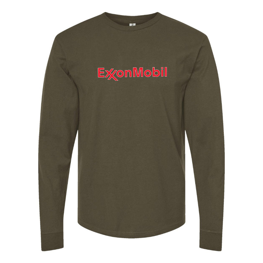 Men's Exxon Mobil Gas Station Long Sleeve T-Shirt