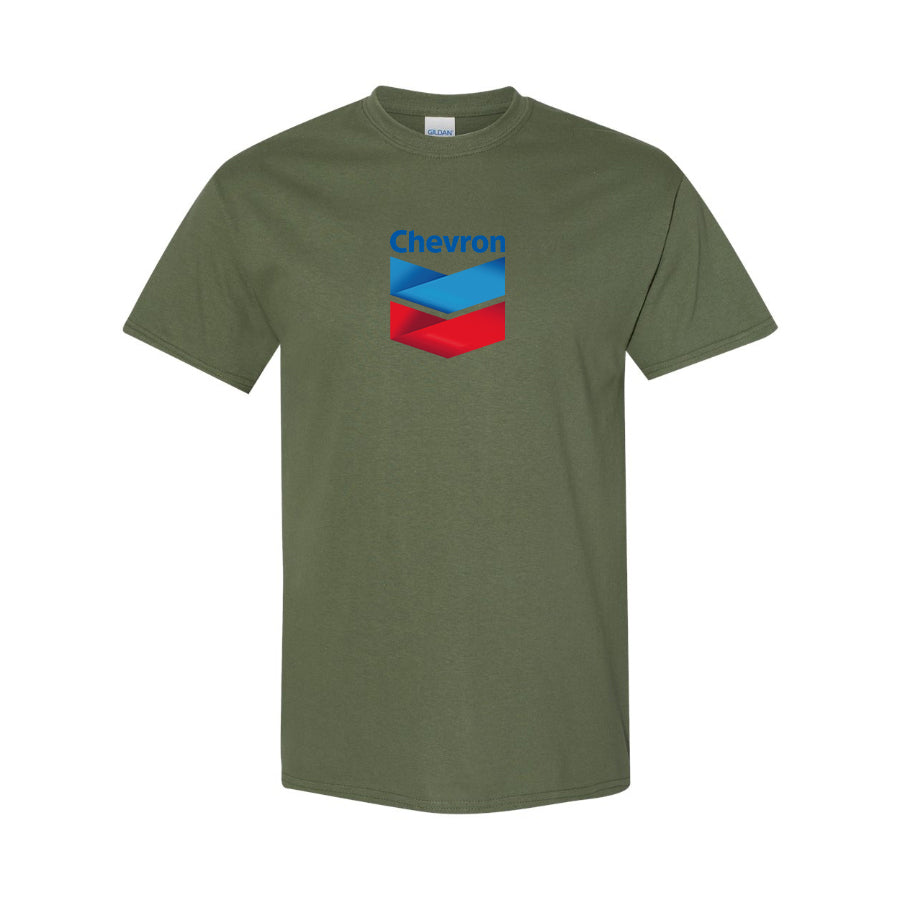 Men's Chevron Gas Station Cotton T-Shirt