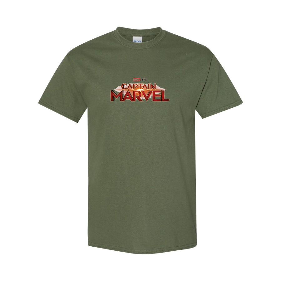Youth Kids Captain Marvel Superhero Cotton T-Shirt