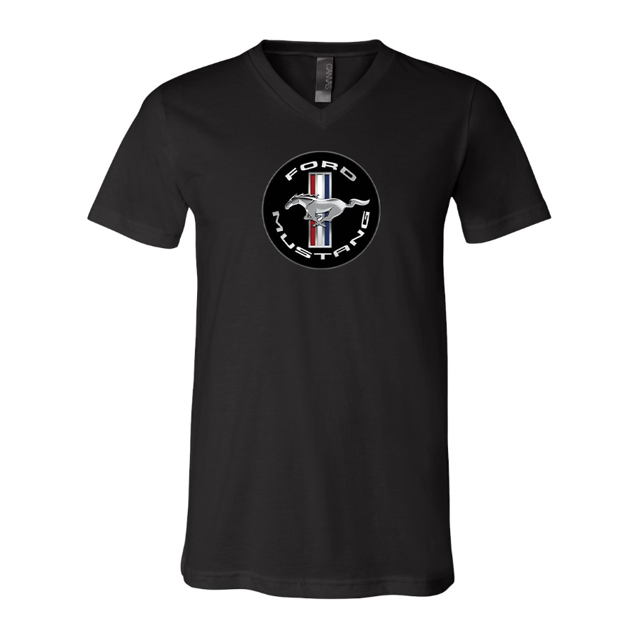 Men’s Ford Mustang Motorsport Supercars - BELLA + CANVAS - Jersey V-Neck Tee - 3005