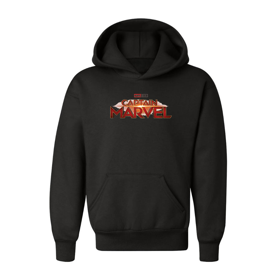 Youth Kids Captain Marvel Superhero Pullover Hoodie