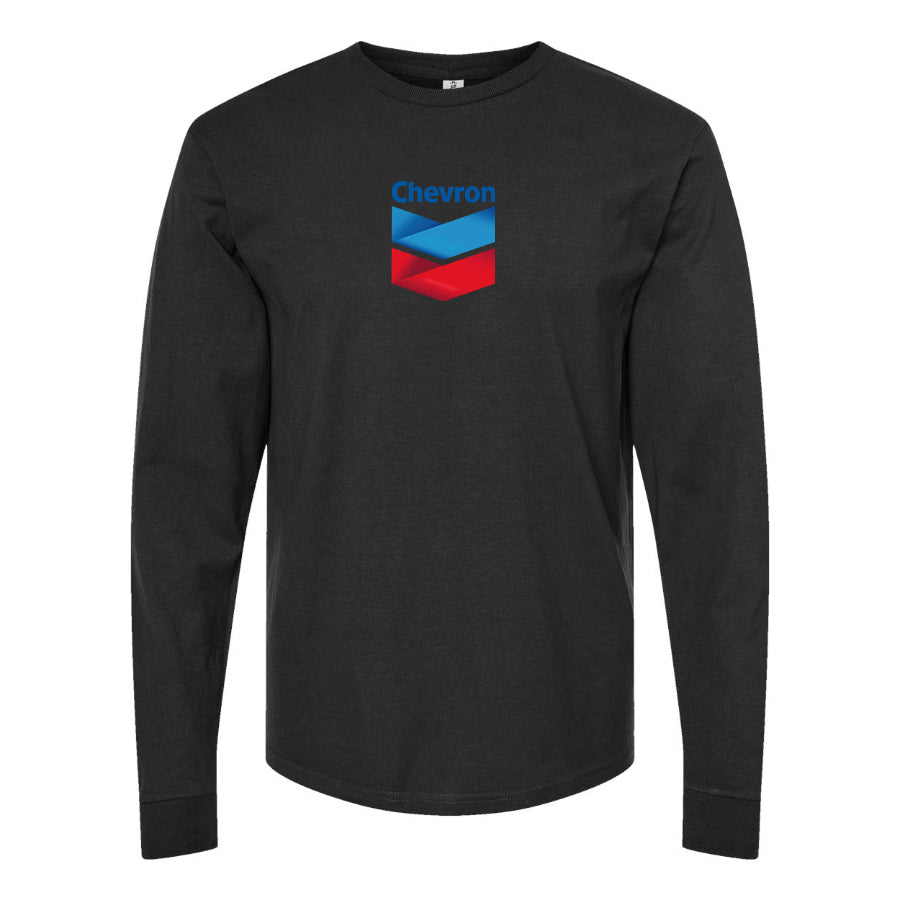 Youth Kids Chevron Gas Station Long Sleeve T-Shirt