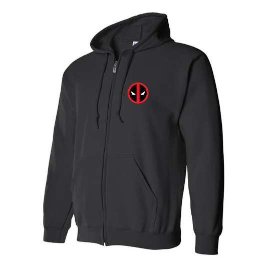 Men's Deadpool Marvel Superhero Zipper Hoodie