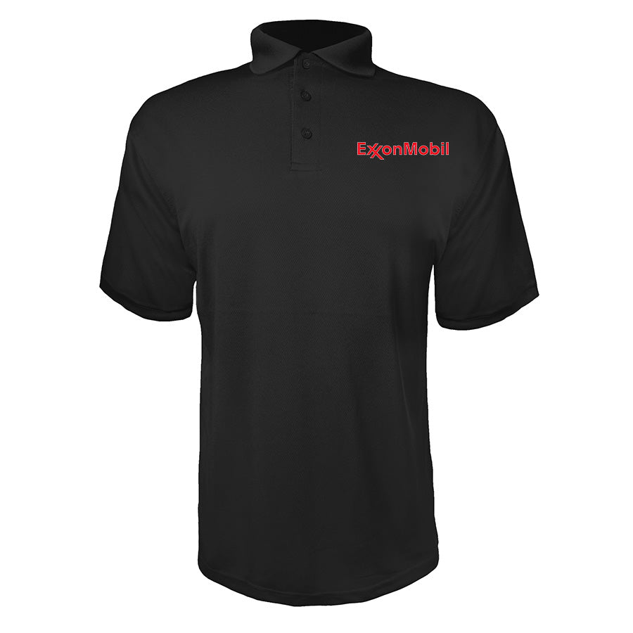 Men's Exxon Mobil Gas Station Polyester Polo