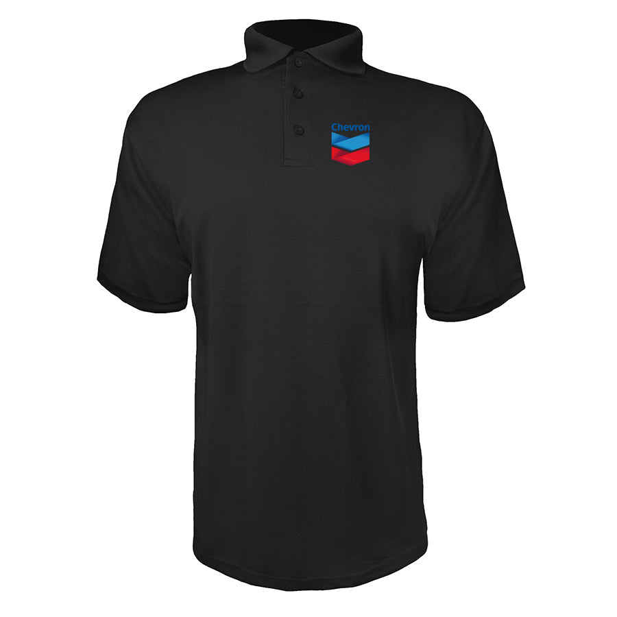 Men's Chevron Gas Station Polyester Polo