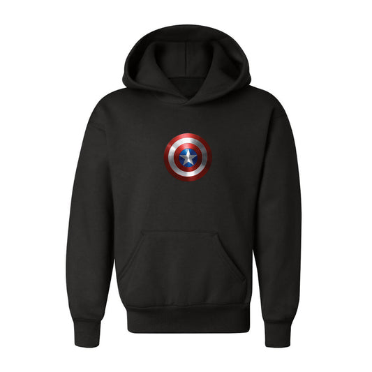 Youth Kids Captain America Superhero Pullover Hoodie