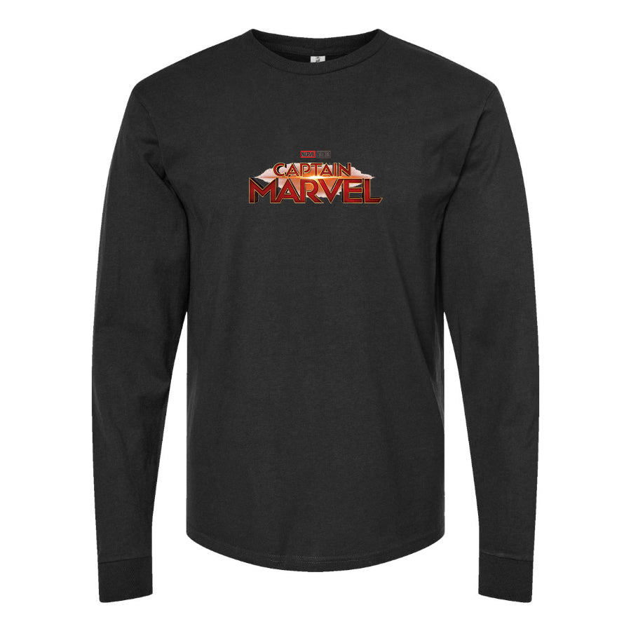 Youth Kids Captain Marvel Superhero Long Sleeve T-Shirt