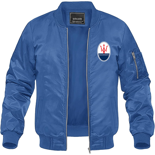 Men’s Maserati Car Lightweight Bomber Jacket Windbreaker Softshell Varsity Jacket Coat