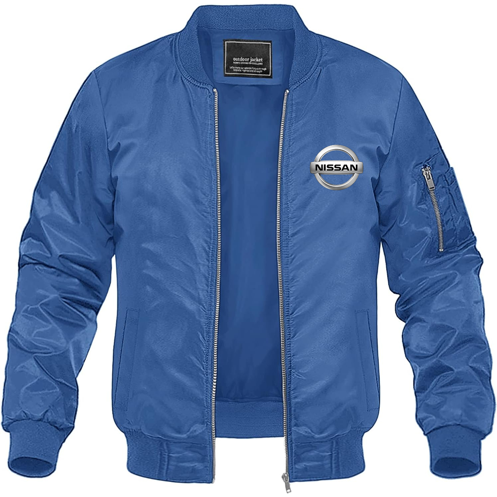 Men’s Nissan Motorsport Car Lightweight Bomber Jacket Windbreaker Softshell Varsity Jacket Coat