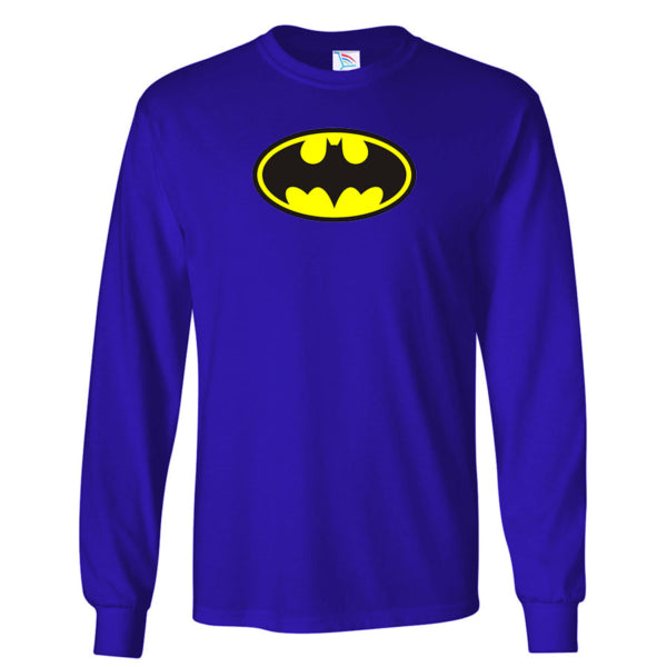 Youth Kids DC Comics Batman Superhero Long Sleeve T-Shirt