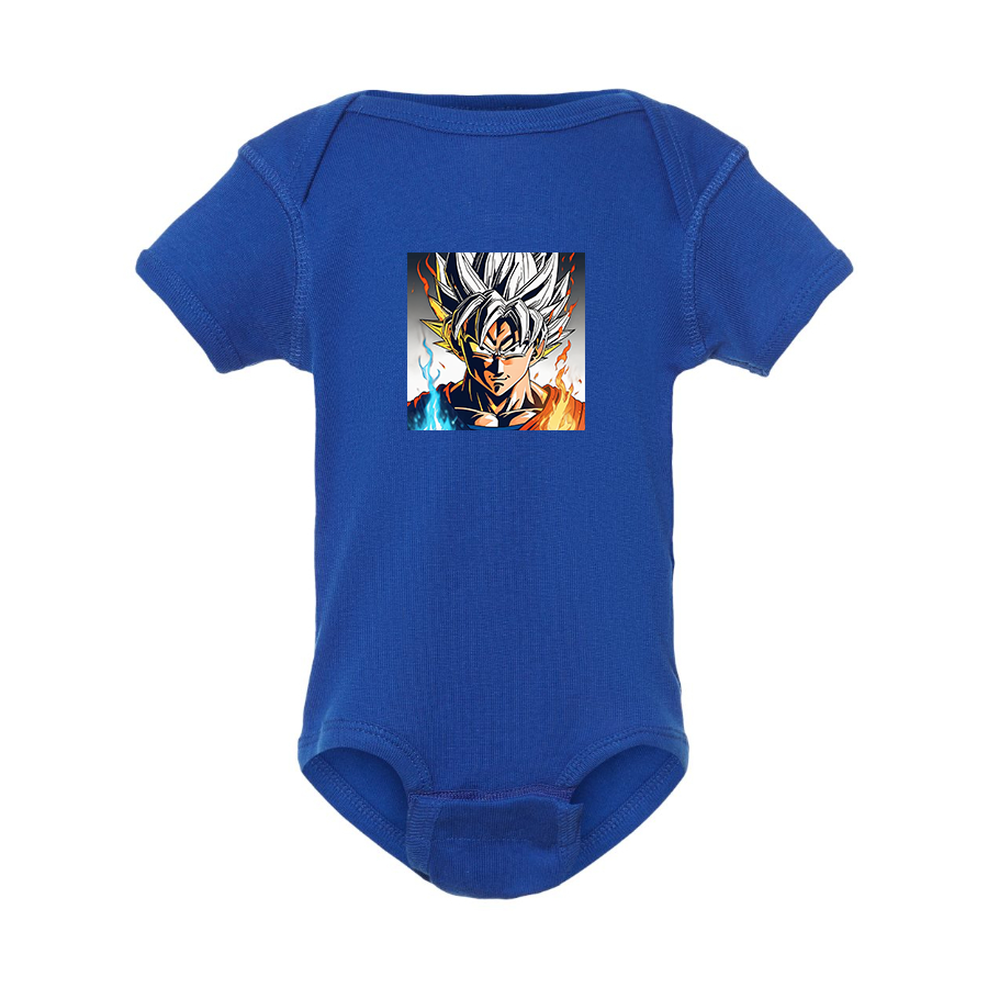Goku Fire Dragon Ball Z Cartoon Baby Romper Onesie