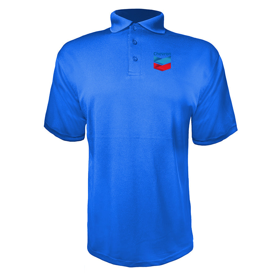 Men's Chevron Gas Station Polyester Polo