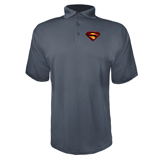 Men's Superman Superhero Polyester Polo