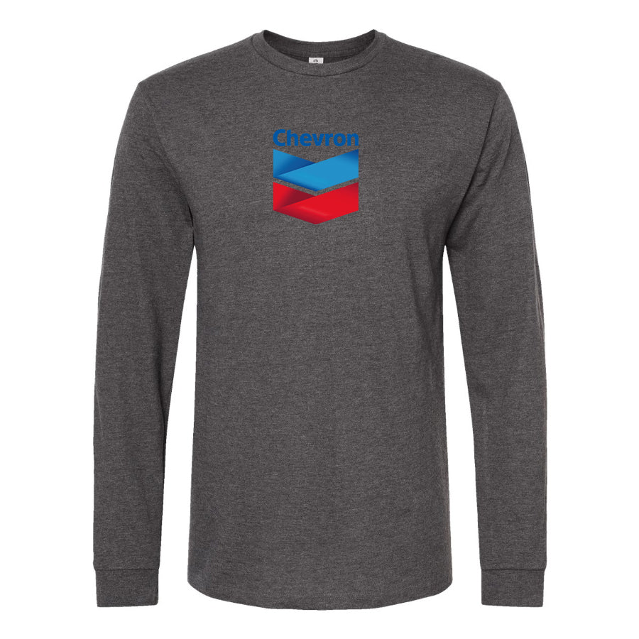 Men's Chevron Gas Station Long Sleeve T-Shirt