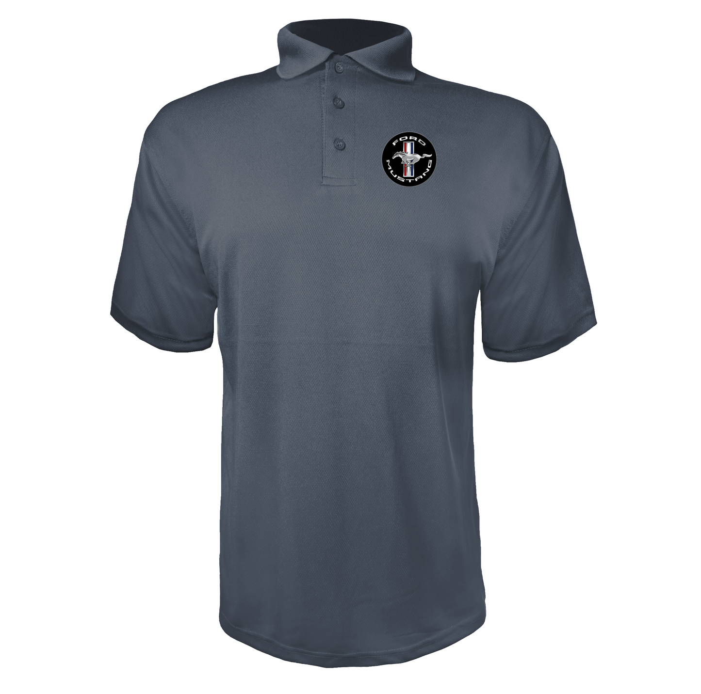 Men’s Ford Mustang Motorsport Car Polyester Polo