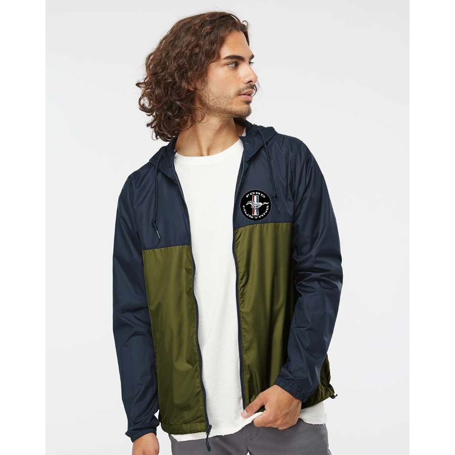 Men’s Ford Mustang Motorsport Supercars - Independent Trading Co. - Lightweight Windbreaker Full-Zip Jacket - EXP54LWZ