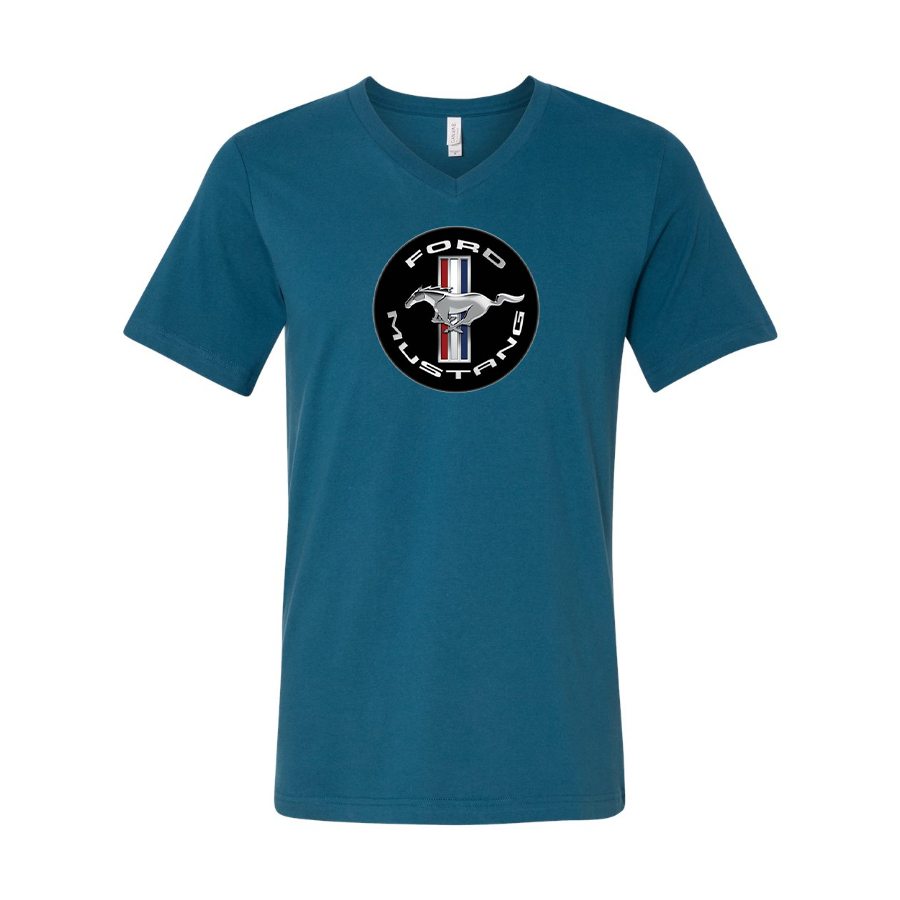 Men’s Ford Mustang Motorsport Supercars - BELLA + CANVAS - Jersey V-Neck Tee - 3005