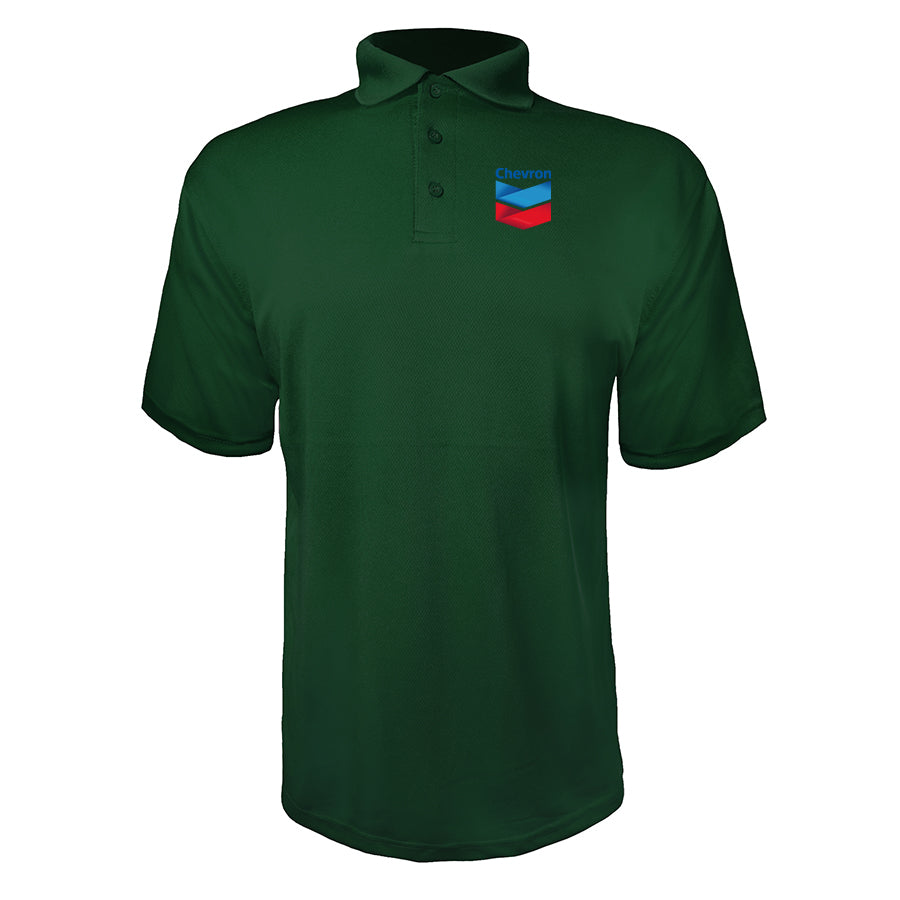 Men's Chevron Gas Station Polyester Polo