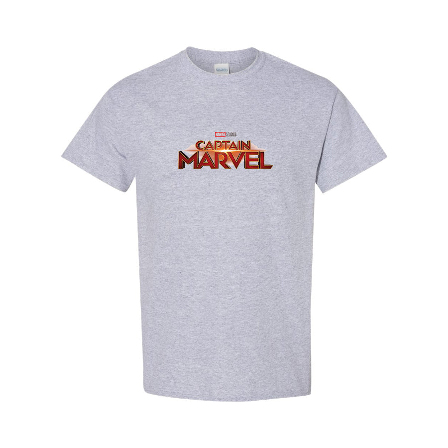 Youth Kids Captain Marvel Superhero Cotton T-Shirt