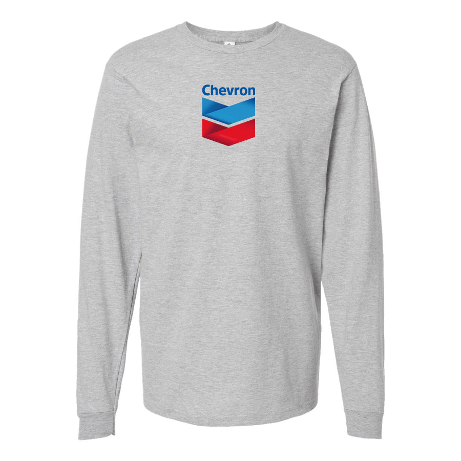 Youth Kids Chevron Gas Station Long Sleeve T-Shirt