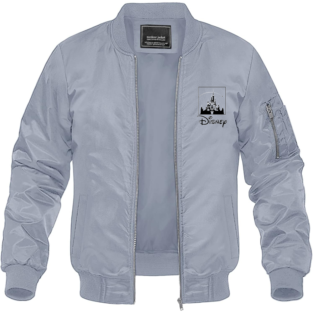 Men's Walt Disney Cartoon Lightweight Bomber Jacket Windbreaker Softshell Varsity Jacket Coat