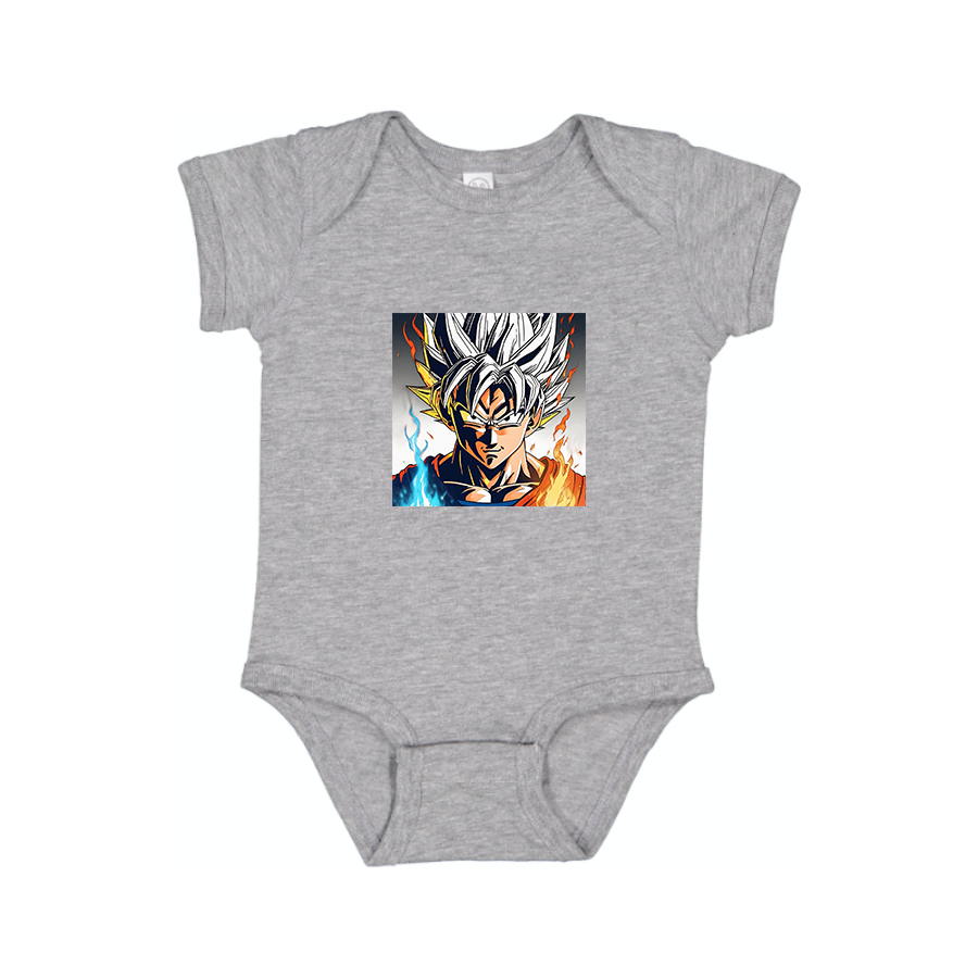 Goku Fire Dragon Ball Z Cartoon Baby Romper Onesie