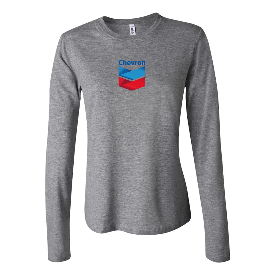 Women's Chevron gas Station Long Sleeve T-Shirt