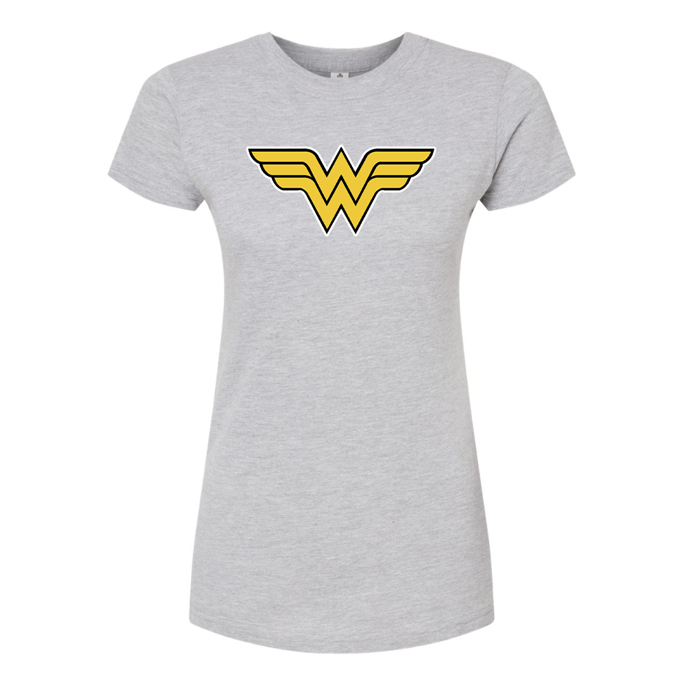 Women's Wonder Woman Superhero Round Neck T-Shirt
