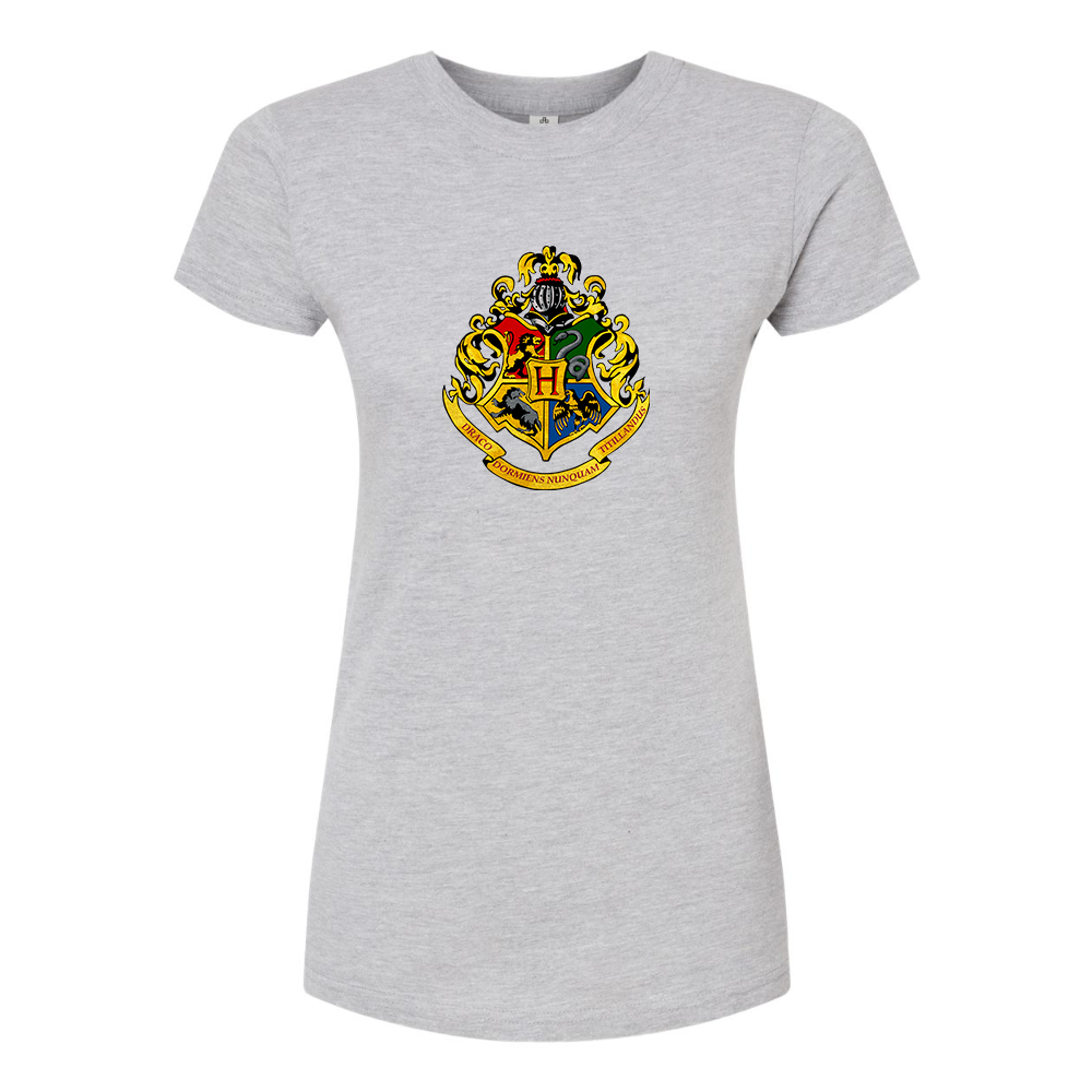 Women’s Hogwarts Emblem Harry Potter Movie Round Neck T-Shirt