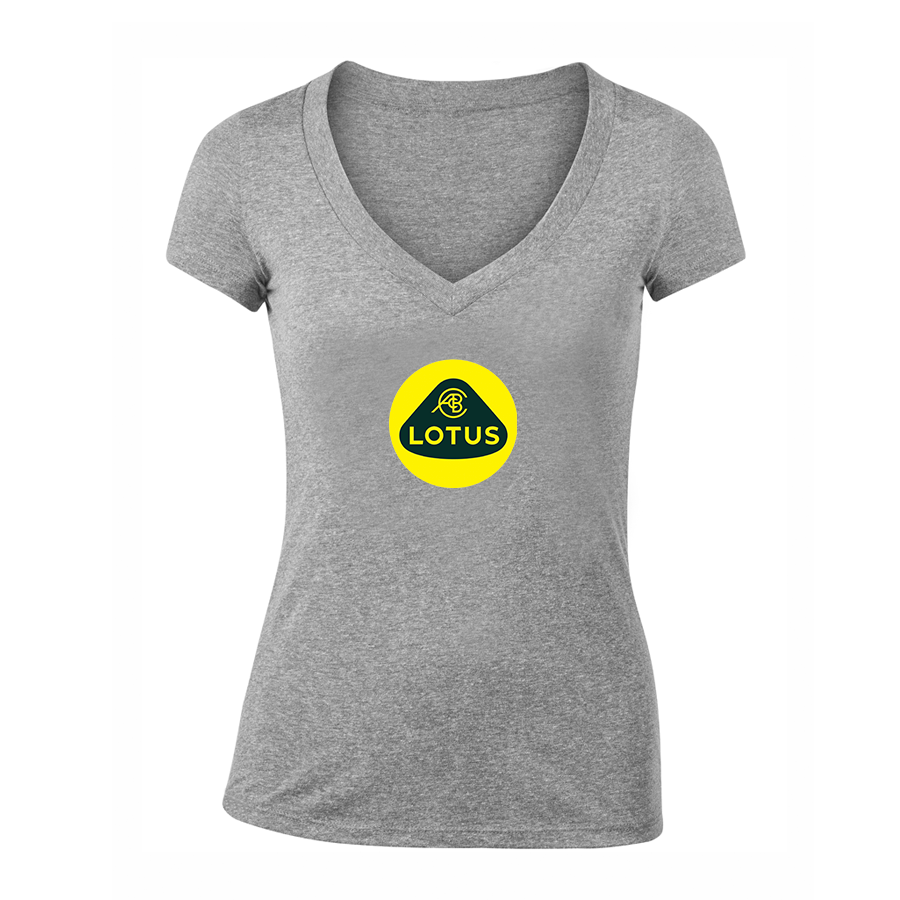 Women's Lotus Car V-Neck T-Shirt