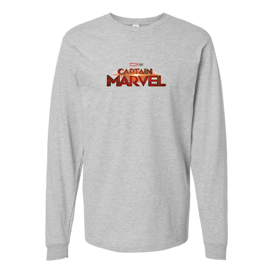Youth Kids Captain Marvel Superhero Long Sleeve T-Shirt
